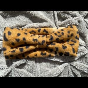 Warm Fleece Cheetah Headband